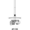 Remix Collection 3-Light Graphite Global Pendant Light(Bronze)