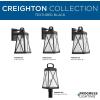 Progress Lighting P560032-031 Creighton One-Light Medium Wall Lantern, Black(Black)
