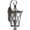 Progress Lighting Cadence Collection 3-Light Clear Water Seeded Glass Luxe Outdoor Large Wall Lantern Light Oil Rubbed Bronze(Bronze)
