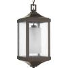 Progress Lighting P550003-020 Devereux One-Light Hanging Lantern, Brushed Bronze