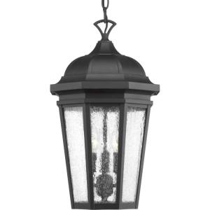 Progress Lighting P550002-031 Verdae Three-Light Hanging Lantern, Black