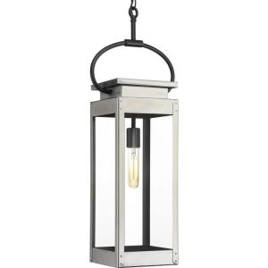 Union Square Collection 1-Light Farmhouse Outdoor Hanging Lantern Light Stainless Steel