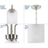 Progress Lighting P400274-009 Merry Chandeliers, Nickel(Brushed Nickel)