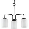 Progress Lighting P400274-009 Merry Chandeliers, Nickel(Matte Black)