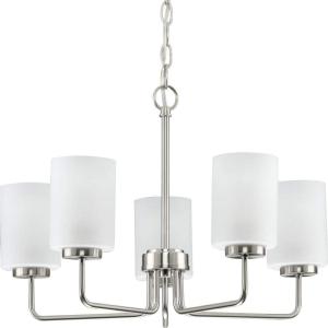 Progress Lighting P400274-009 Merry Chandeliers, Nickel(Nickel)