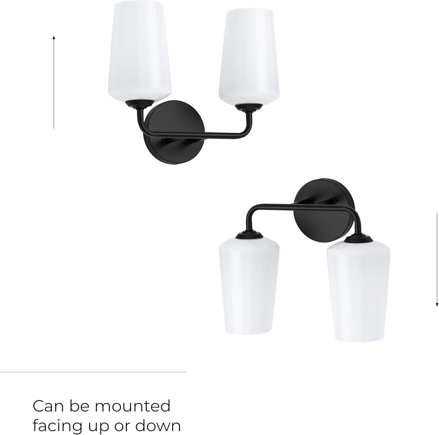 image:imageProgress Lighting Celino Collection TwoLight Vanity Light with White Glass Shades