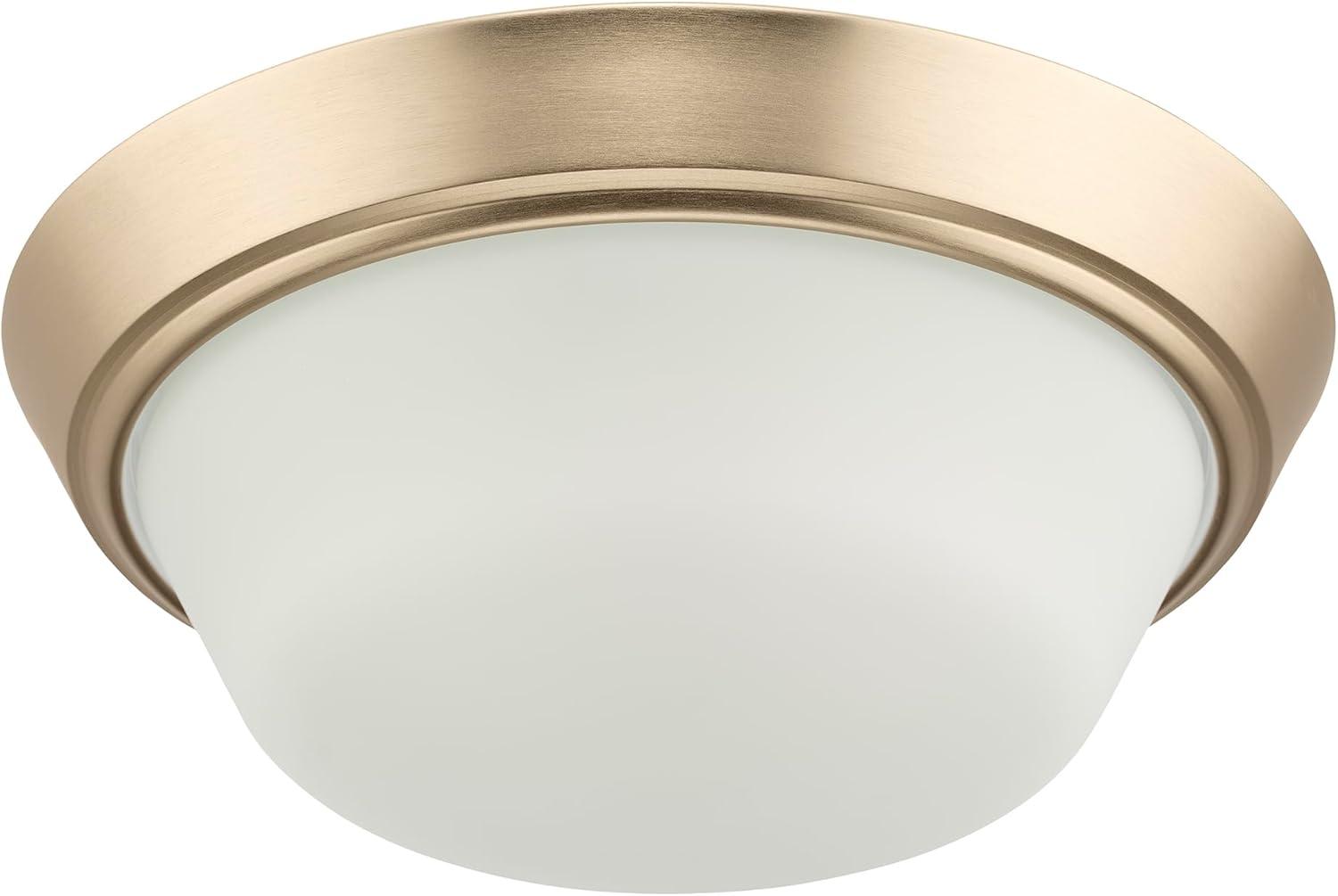 image:imageProgress Lighting Edessa Collection TwoLight Small Flush Mount Light with White Glass Shade