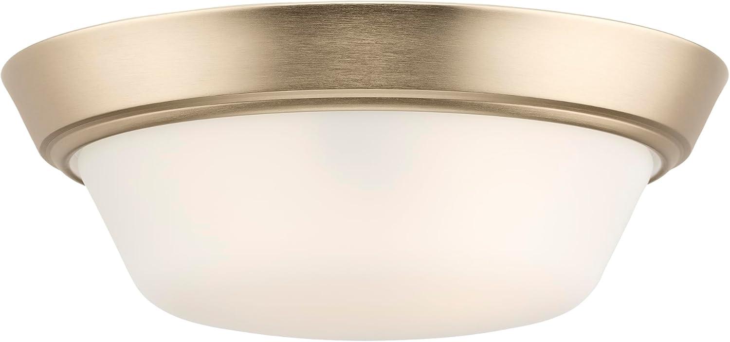 image:imageProgress Lighting Edessa Collection TwoLight Small Flush Mount Light with White Glass Shade