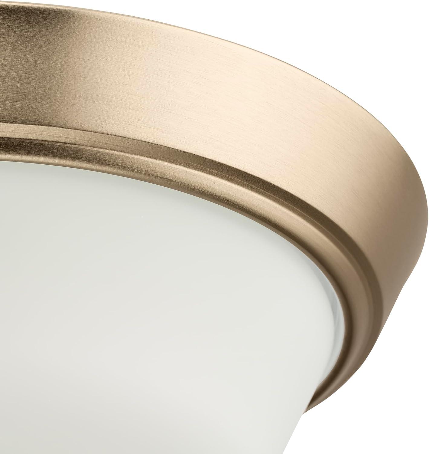 image:imageProgress Lighting Edessa Collection TwoLight Small Flush Mount Light with White Glass Shade