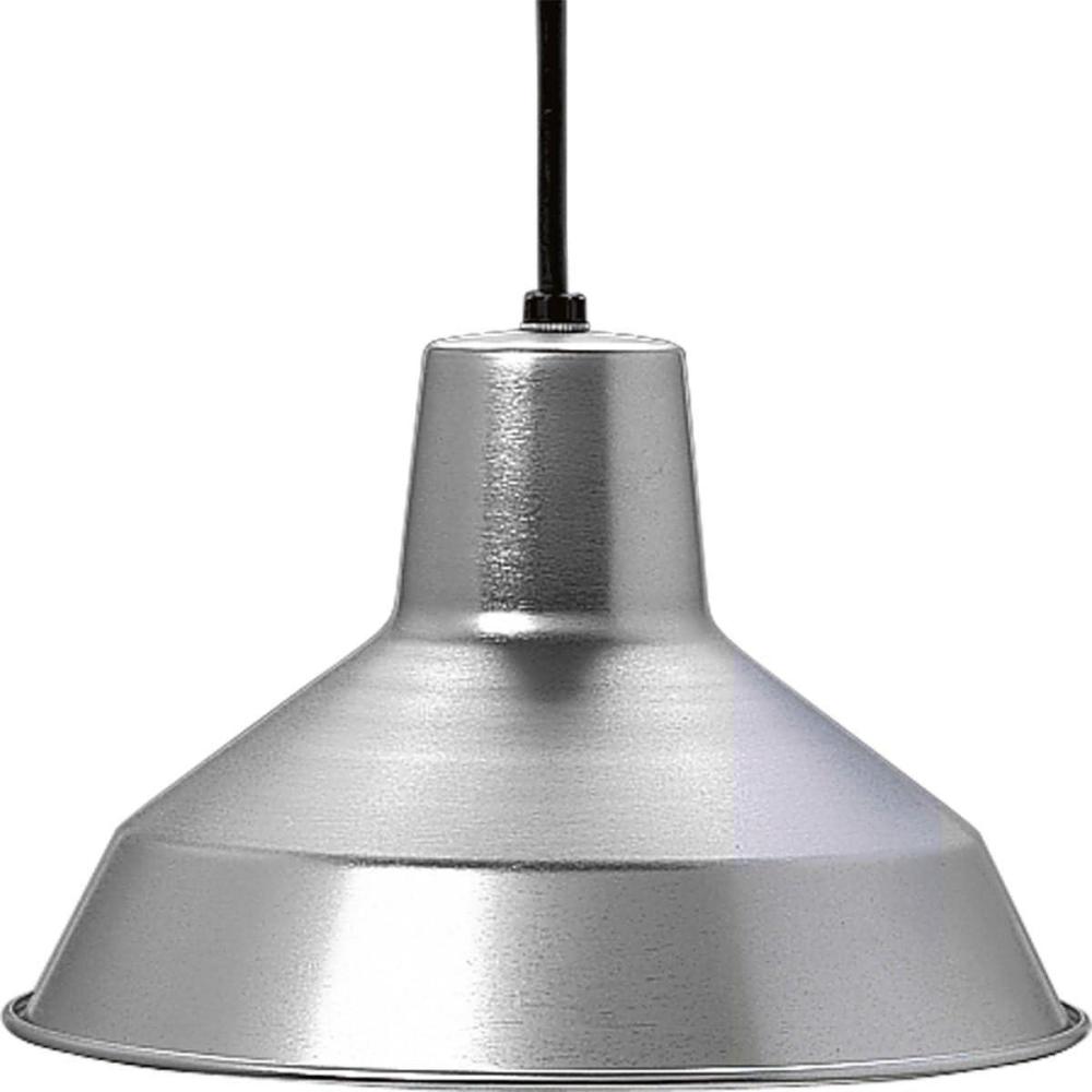 image:imageProgress Lighting P508713 CordHung MiniPendant with White Interlined Shade Brushed Steel