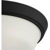 Progress Lighting Edessa Collection Two-Light Large Flush Mount Light with White Glass Shade