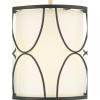 Progress Lighting Landree Collection 1-Light White Silk Shade Luxe Mini-Pendant Light Matte Black