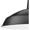 Progress Lighting Metal Shade Collection 1-Light Spun Metal Shade Farmhouse Pendant Light Brushed Nickel(Black)