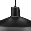 Progress Lighting Metal Shade Collection 1-Light Spun Metal Shade Farmhouse Pendant Light Brushed Nickel(Black)
