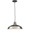 Progress Lighting Metal Shade Collection 1-Light Spun Metal Shade Farmhouse Pendant Light Brushed Nickel(Venetian Bronze)