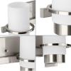 Progress Lighting P300415-015 Reiss 22.75 in. Three-Light Polished Chrome Vanity Light with Etched Glass Shade(Brushed Nickel)