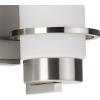 Progress Lighting P300415-015 Reiss 22.75 in. Three-Light Polished Chrome Vanity Light with Etched Glass Shade(Brushed Nickel)