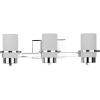 Progress Lighting P300415-015 Reiss 22.75 in. Three-Light Polished Chrome Vanity Light with Etched Glass Shade(Polished Chrome)