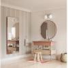 Progress Lighting P300431-009 Copeland Collection 15 in. Two-Light Brushed Nickel Vanity Light with Etched Opal Glass Shades