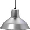Progress Lighting P5087-13 Cord-Hung Mini-Pendant with White Interlined Shade, Brushed Steel