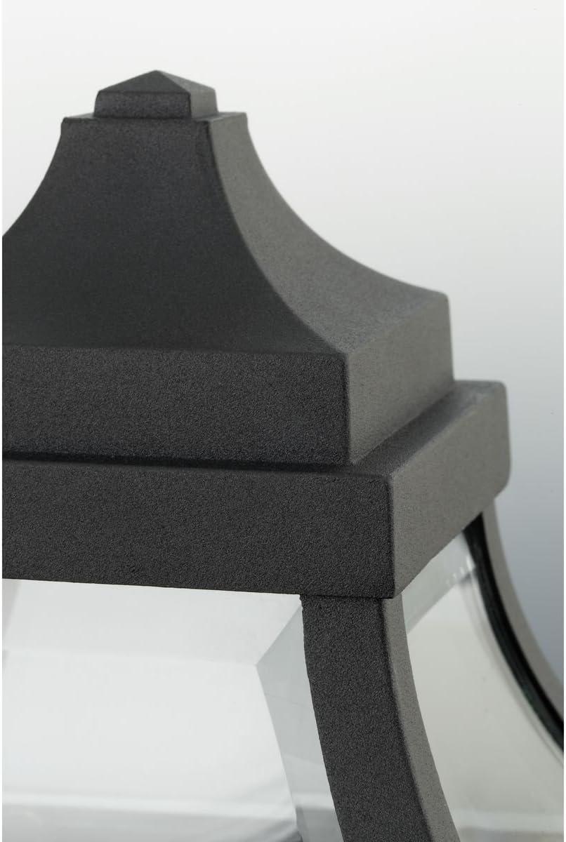 image:imageProgress Lighting 1Light Clear Seeded Glass Craftsman Outdoor Post Lantern Light Endicott Collection Outdoor P540031 Textured BlackBronze