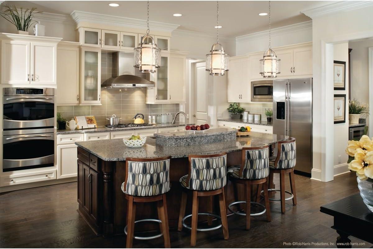 image:imageProgress Lighting 1Light Foyer Pendant Bay Court Collection Indoor P370109 Brushed NickelNickel