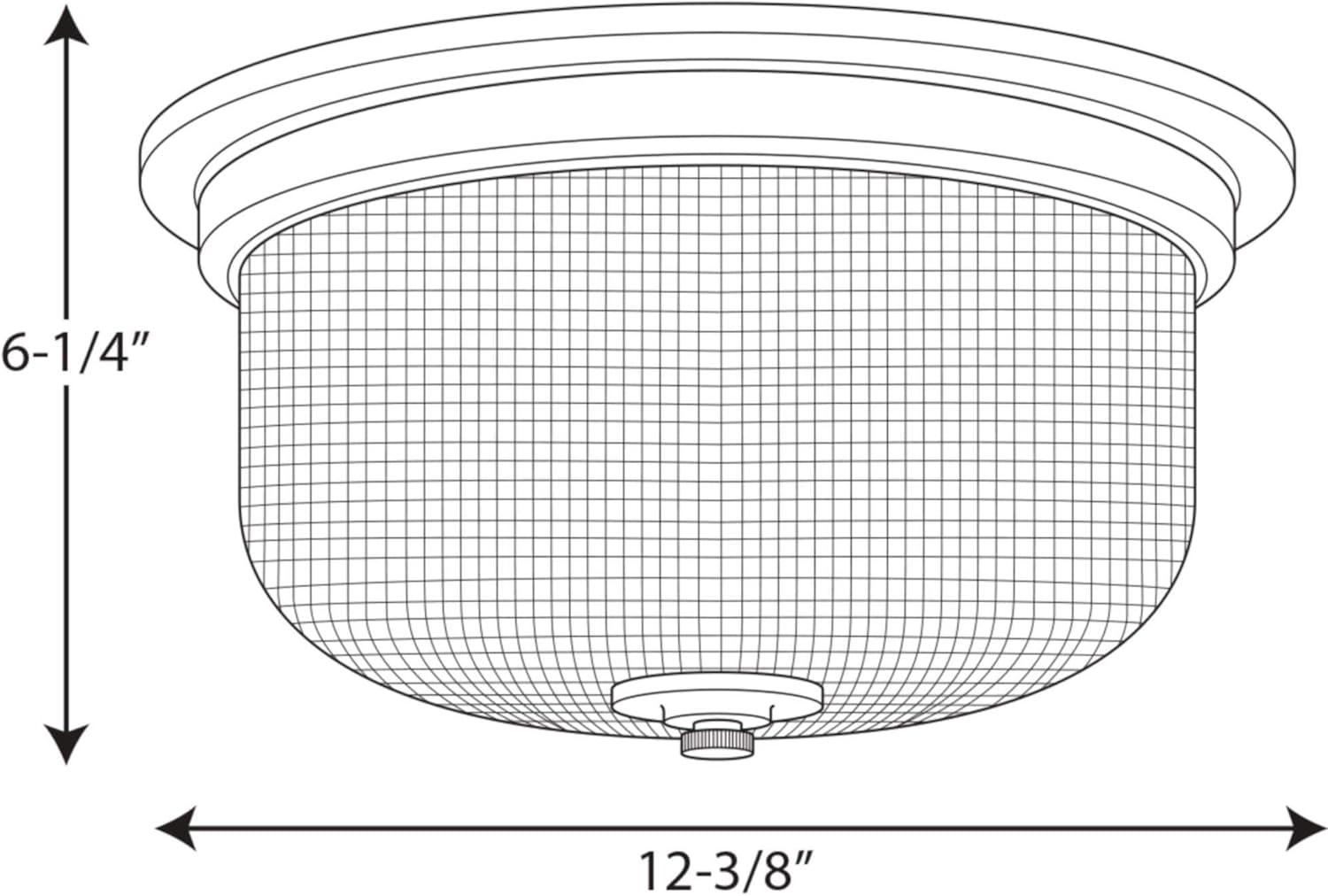 image:imageProgress Lighting 2Light 1238 ClosetoCeiling Archie Collection Indoor P3740163 Vintage BrassBrass