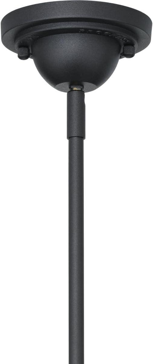 image:imageProgress Lighting Cedar Springs Collection 1Light Black Metal Shade Farmhouse Outdoor Hanging Light Textured BlackBlack