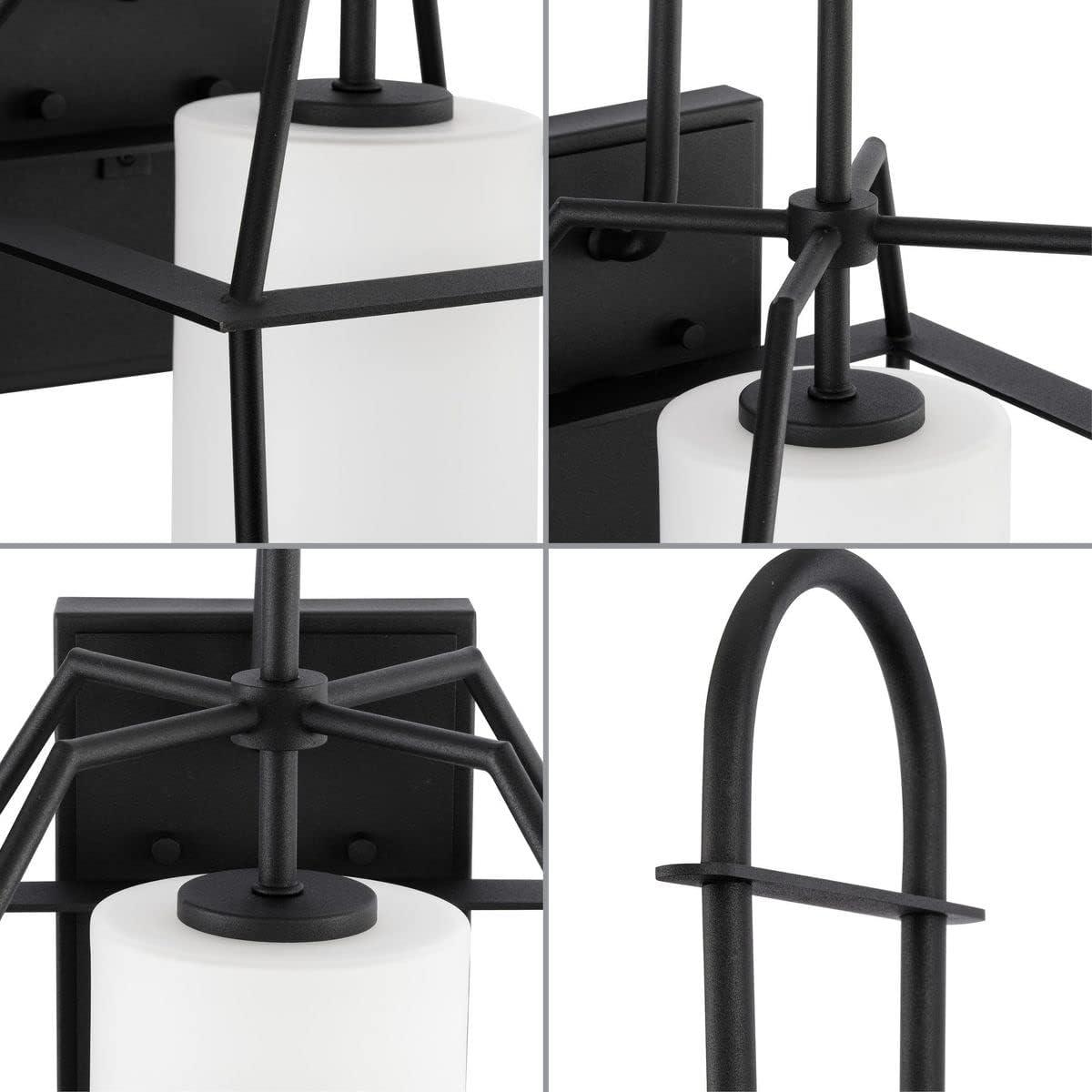 image:imageProgress Lighting Chilton Collection 1Light Textured Black Outdoor Wall Lantern with Etched Glass Shade