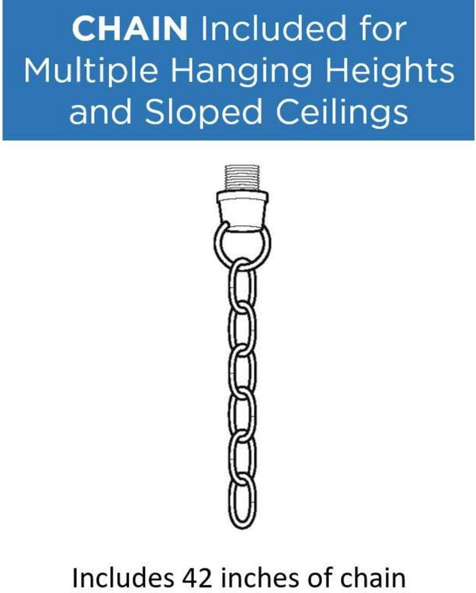 image:imageProgress Lighting Drum Shade Collection FiveLight Chandelier Farmhouse Style Hanging Ceiling Light Fixture for Dining Rooms Foyers White Textured Linen Shade Brushed NickelBlack