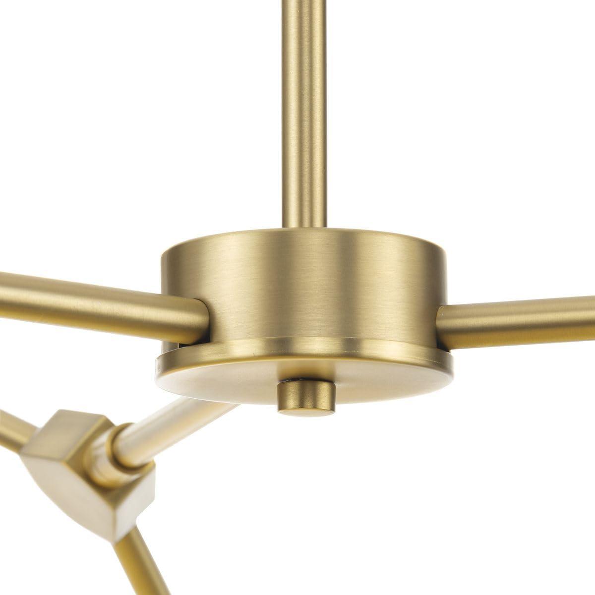 image:imageProgress Lighting Haas 50 in 6Light Brushed Bronze Modern Organic Chandelier with Opal Glass Shades