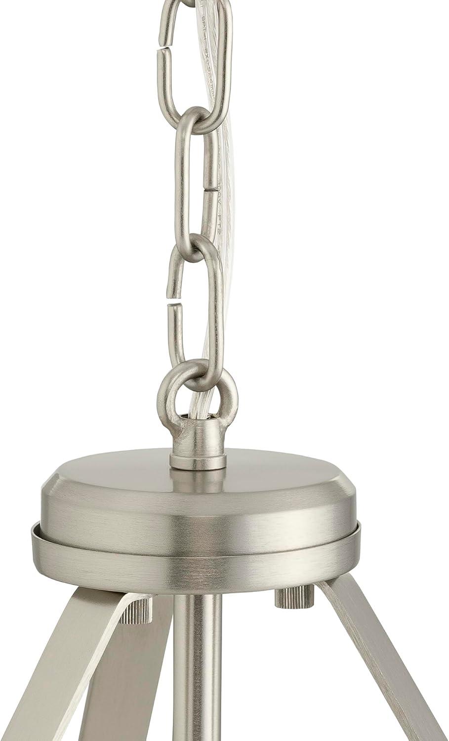 image:imageProgress Lighting Lieon Collection ThreeLight SemiFlush Convertible Light with White Glass Shade