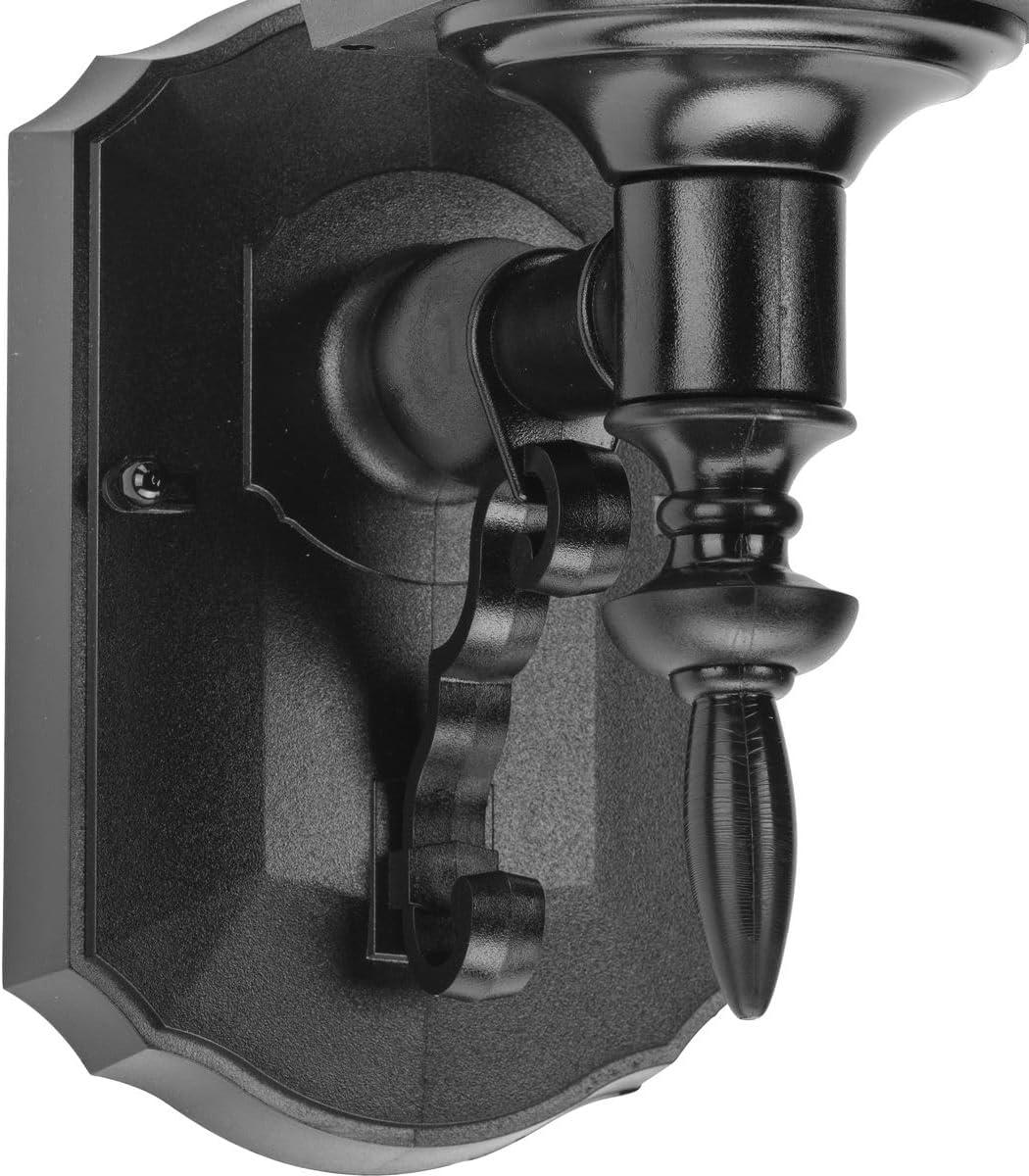 image:imageProgress Lighting NonMetallic 1Light Clear Beveled Acrylic Shade Traditional Outdoor Wall Lantern Light Outdoor P565631 Textured BlackBlack