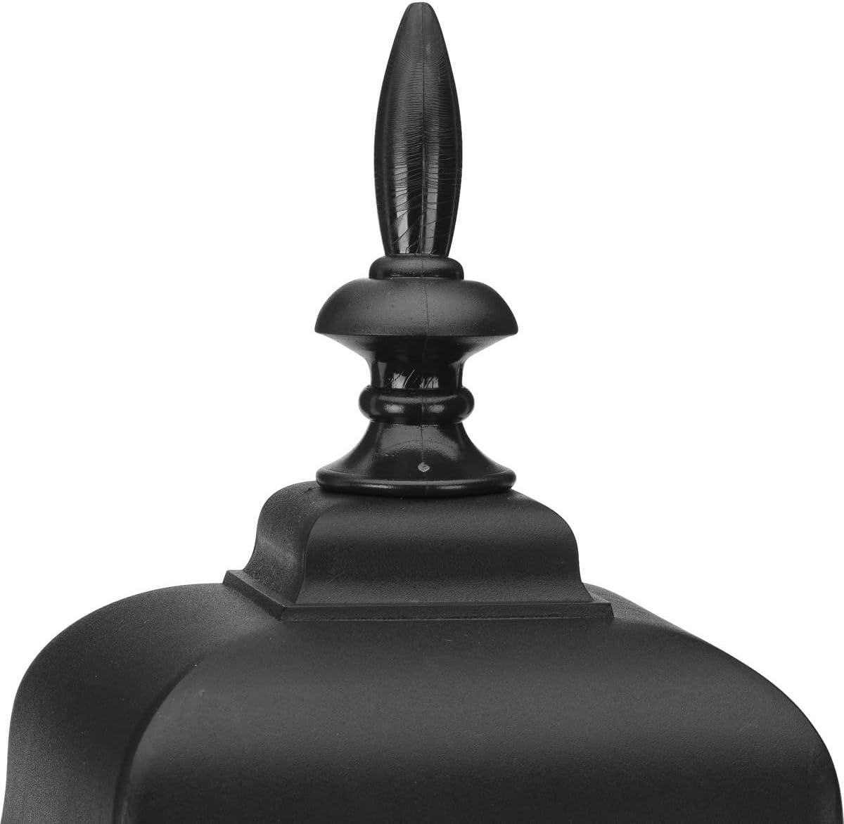 image:imageProgress Lighting NonMetallic 1Light Clear Beveled Acrylic Shade Traditional Outdoor Wall Lantern Light Outdoor P565631 Textured BlackBlack