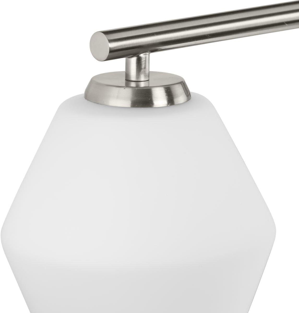 image:imageProgress Lighting P300430009 Copeland Collection 6 in OneLight Brushed Nickel Vanity Light with Etched Opal Glass ShadeBrushed Nickel