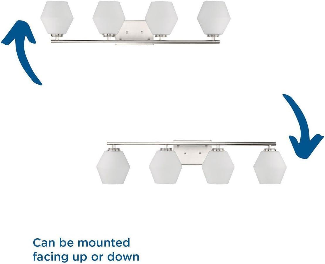 image:imageProgress Lighting P300430009 Copeland Collection 6 in OneLight Brushed Nickel Vanity Light with Etched Opal Glass ShadeBrushed Nickel