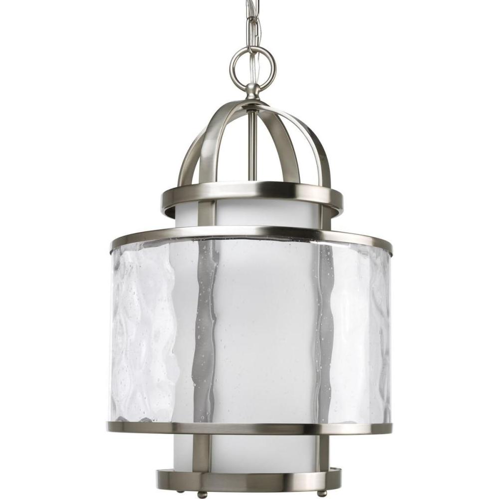 image:imageProgress Lighting 1Light Foyer Pendant Bay Court Collection Indoor P370109 Brushed NickelNickel