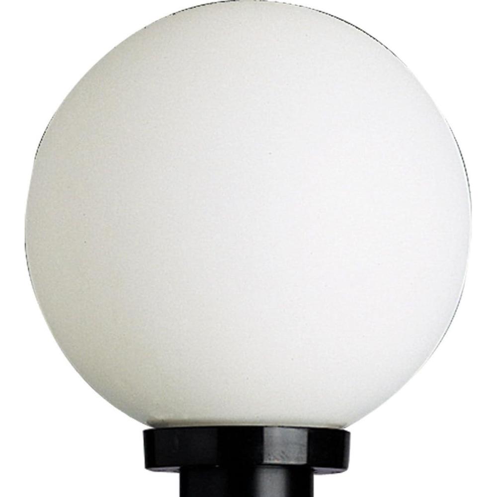 image:imageProgress Lighting Acrylic Globe 1Light ShatterResistant Acrylic Shade Modern Outdoor Post Lantern Light Outdoor P547860 Matte BlackBlack