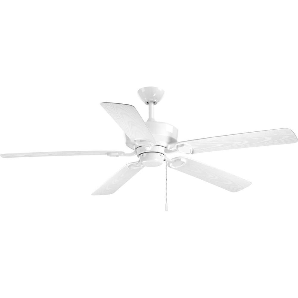 image:imageProgress Lighting P256280 Protruding Mount 5 Toasted Oak Blades Ceiling fan Forged BlackWhite