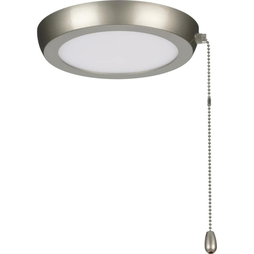 image:imageProgress Lighting P26000215230 AirPro 1Light Transitional Integrated LED Edgelit Ceiling Fan Light Kit Painted Nickel with Opal Shade