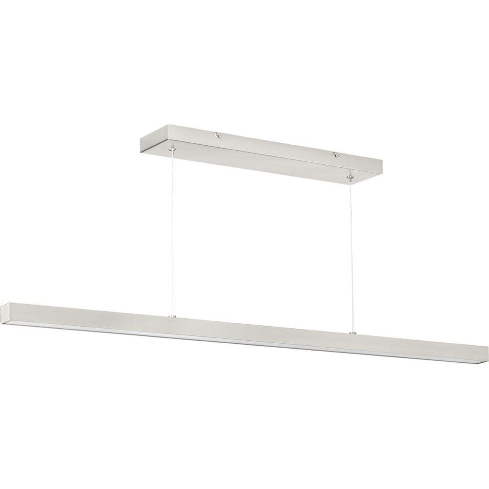 image:imageProgress Lighting Planck LED Collection White Shade Modern Pendant Light Matte Black 138x4725x175Nickel