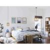 Chandra Collection One-Light Matte Black Global Pendant with Woven Shade (P500419-31M)