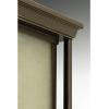 Progress Lighting 1-Light Clear Seeded Glass Craftsman Outdoor Post Lantern Light, Endicott Collection, Outdoor, P5400-31, Textured Black(Bronze)