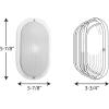 Progress Lighting 1-Light UV Stabilized Ribbed Frosted Polycarbonate Shade Modern Outdoor 10″ Wall or Ceiling Light, Bulkheads Collection, Outdoor, P5704-30, White