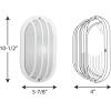 Progress Lighting 1-Light UV Stabilized Ribbed Frosted Polycarbonate Shade Modern Outdoor 10-1/2″ Wall or Ceiling Light, Bulkheads Collection, Outdoor, P5705-30, White