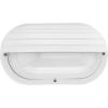 Progress Lighting 1-Light UV Stabilized Ribbed Frosted Polycarbonate Shade Modern Outdoor 10-1/2″ Wall or Ceiling Light, Bulkheads Collection, Outdoor, P5706-30, White