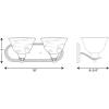 Progress Lighting 2 Light Bathroom Vanity Light, Modern Bath Lighting Fixture with Alabaster Glass Shades for Over The Mirror, Avalon Collection, Reversible Mounting, Brushed Nickel (P3267-09)