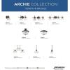 Progress Lighting 2-Light 12-3/8″ Close-to-Ceiling, Archie Collection, Indoor, P3740-163, Vintage Brass(Bronze)