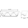Progress Lighting 3 Light Bathroom Vanity Light, Modern Bath Lighting Fixture with Alabaster Glass Shades for Over The Mirror, Avalon Collection, Reversible Mounting, Brushed Nickel (P3268-09)