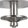 Progress Lighting Bonita Collection 6-Light White Linen Fabric Shade Luxe Chandelier Light Brushed Nickel